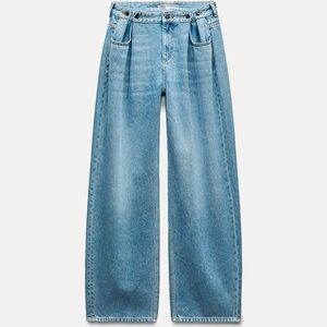 Zara Light Blue Flare Jeans